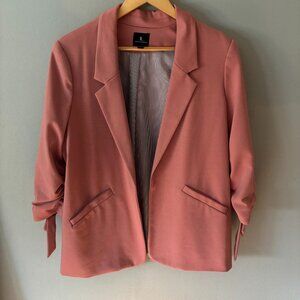 Jules & Leopold Pink Blazer - Size Large - 3/4 Sleeves with Ties